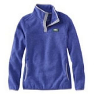 L.L.Bean size XL Sweater Fleece Pullover,   sapphire blue, gently worn